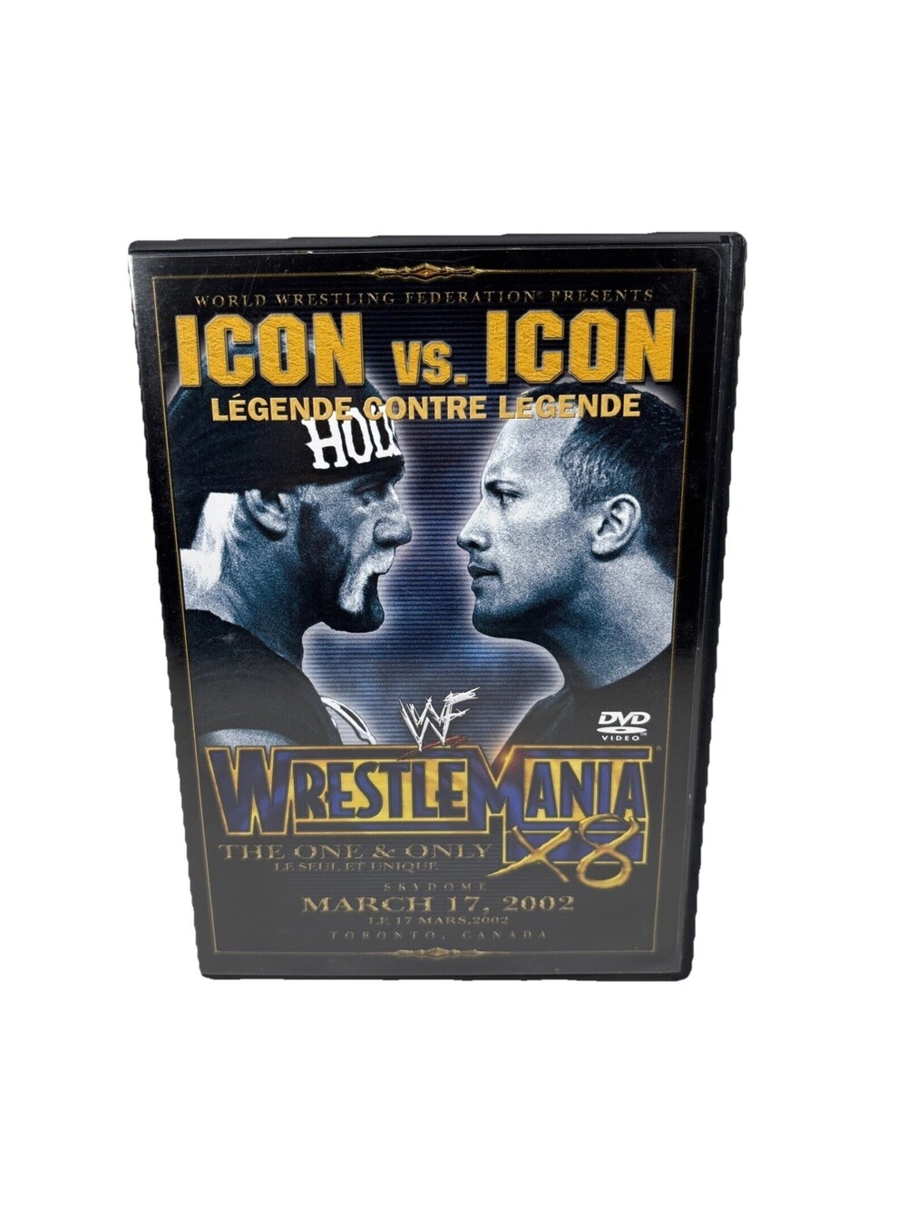 WWF WrestleMania X8 March 17, 2002 (2 Disc DVD) Hulk Hogan The Rock